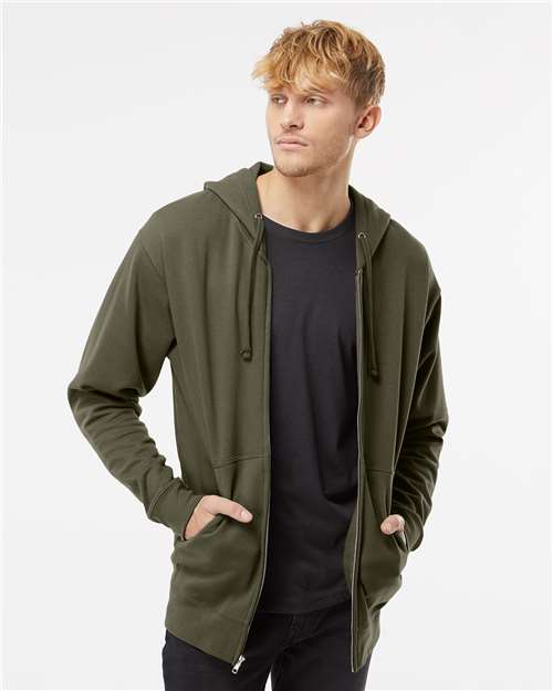 Independent Trading Co. SS4500Z Midweight Full - Zip Hooded Sweatshirt - Ninja Transfers