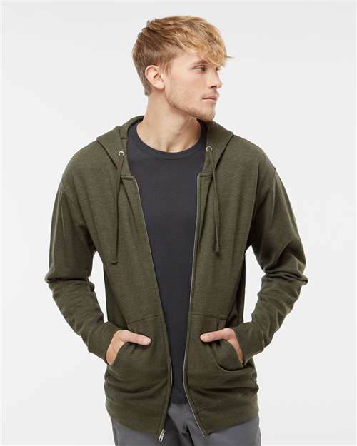 Independent Trading Co. SS4500Z Midweight Full - Zip Hooded Sweatshirt - Ninja Transfers