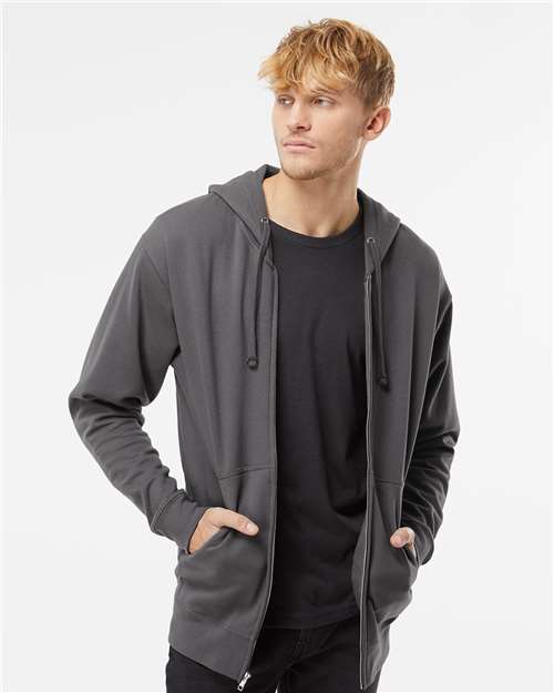 Independent Trading Co. SS4500Z Midweight Full - Zip Hooded Sweatshirt - Ninja Transfers