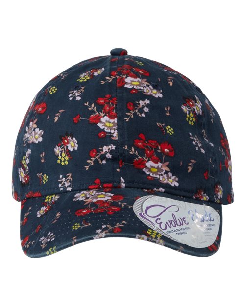 Infinity Her HATTIE Women's Garment - Washed Fashion Print Cap - Ninja Transfers