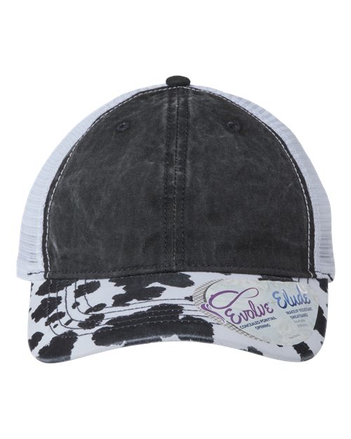 Infinity Her JANET Women's Printed Visor with Mesh Back Cap - Ninja Transfers
