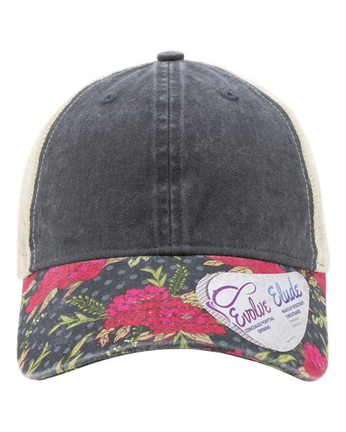 Infinity Her JANET Women's Printed Visor with Mesh Back Cap - Ninja Transfers