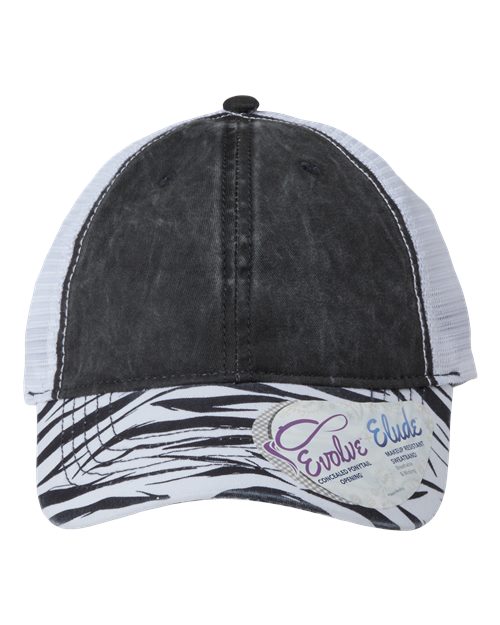 Infinity Her JANET Women's Printed Visor with Mesh Back Cap - Ninja Transfers