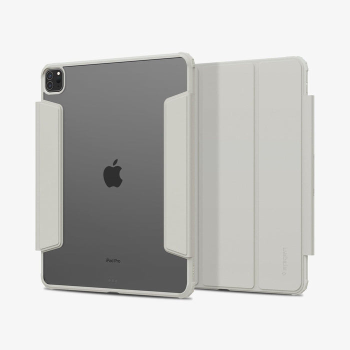 ACS06076 - iPad Pro 12.9" Case Air Skin Pro in gray showing the back and front