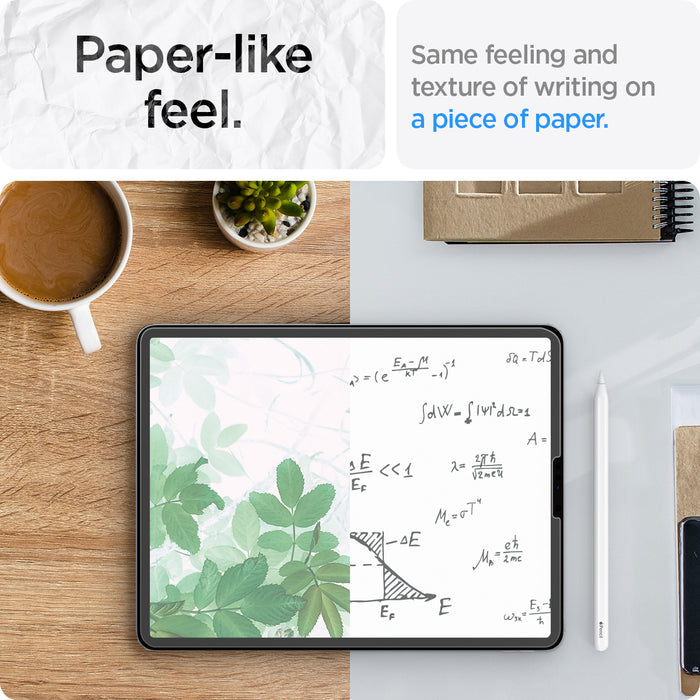 AGL02761 - iPad Pro 11" Screen Protector Paper Touch EZ Fit showing the paper-like feel. Same feeling and texture of writing on a piece of paper