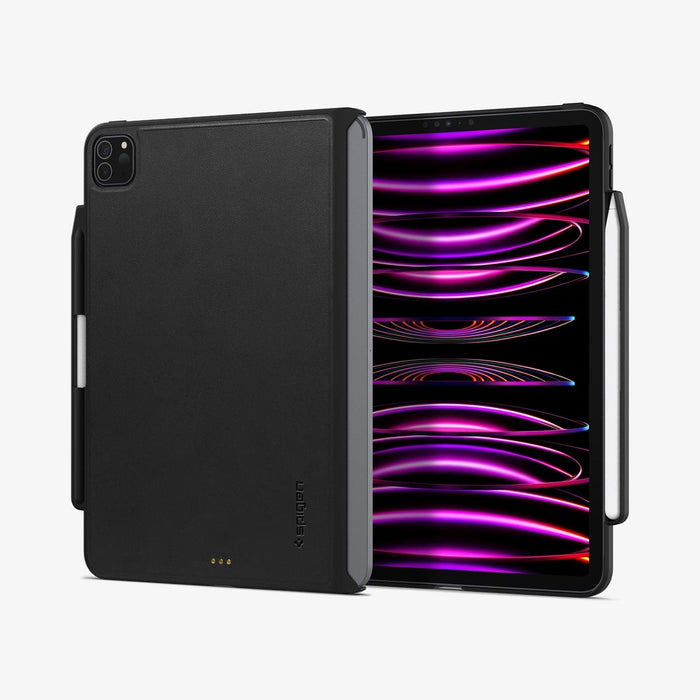 ACS05467 - iPad Pro 11" Case Thin Fit Pro in black showing the back and front