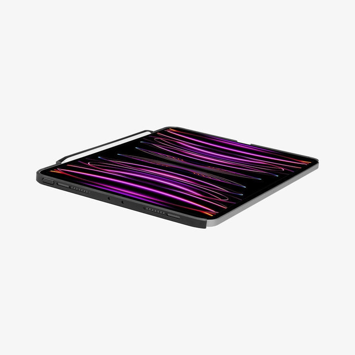 ACS05467 - iPad Pro 11" Case Thin Fit Pro in black showing the front, top and side