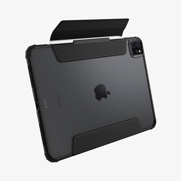 ACS03655 - iPad Pro 11" (2022/2021/2020/2018) Case Ultra Hybrid Pro showing the back and bottom with cover flap open