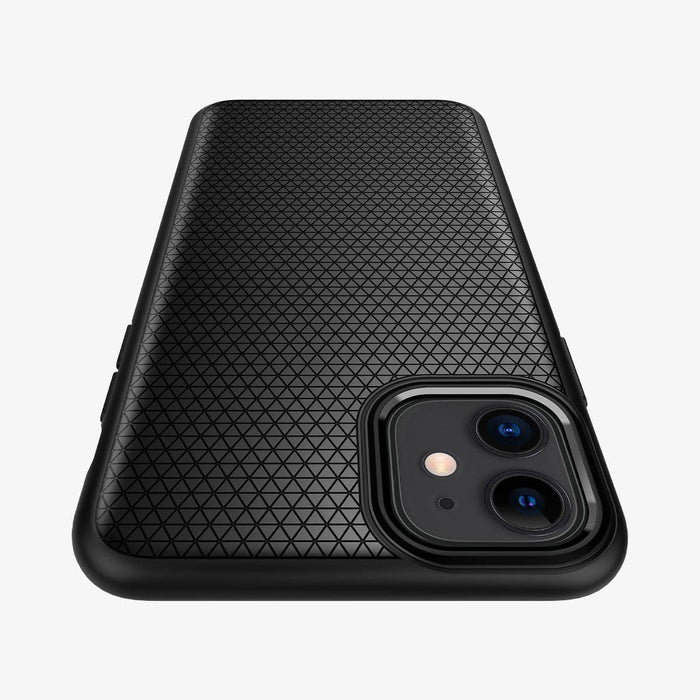 076CS27184 - iPhone 11 Case Liquid Air in matte black showing the back and top