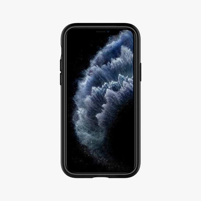 ACS00419 - iPhone 11 Pro Case Slim Armor CS in midnight green showing the front