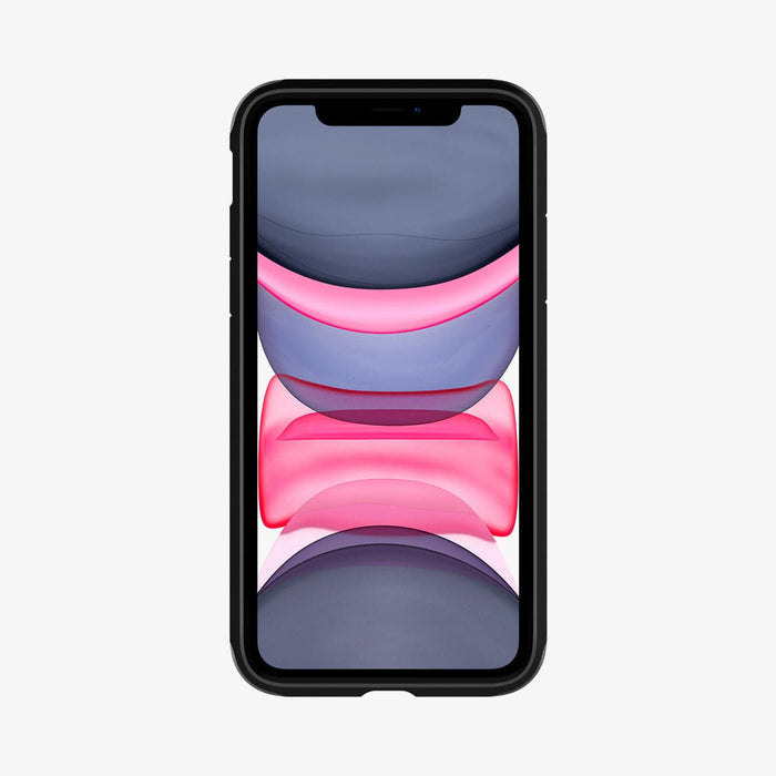 076CS27438 - iPhone 11 Case Tough Armor in gunmetal showing the front