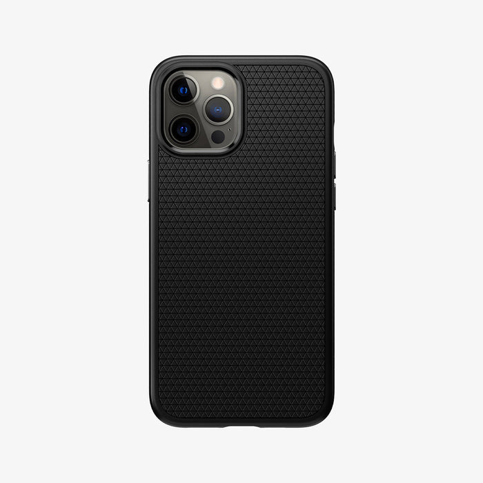 ACS01617 - iPhone 12 Pro Max Case Liquid Air in black showing the back