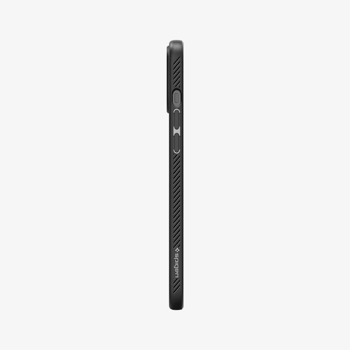 ACS01617 - iPhone 12 Pro Max Case Liquid Air in black showing the side with volume controls