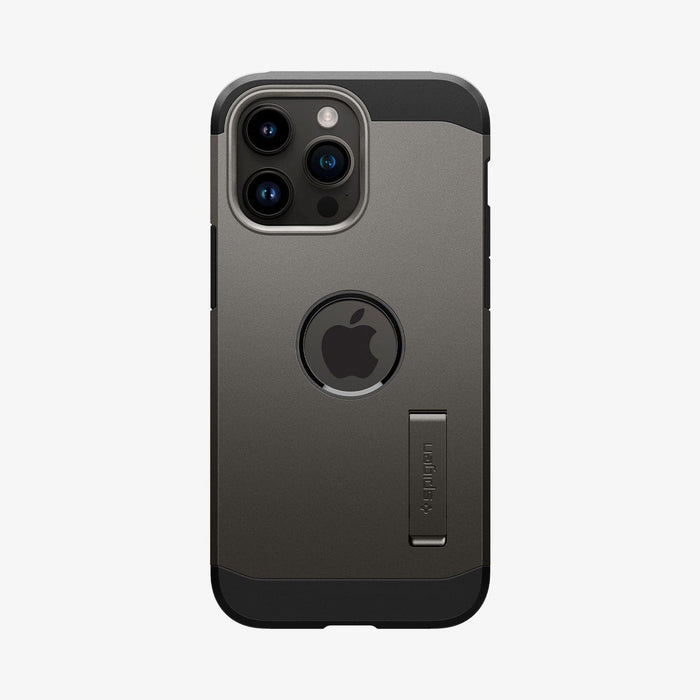 ACS04839 - iPhone 14 Pro Max Case Tough Armor (MagFit) in gunmetal showing the back