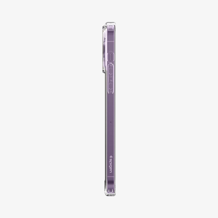 ACS04825 - iPhone 14 Pro Max Case Ultra Hybrid (MagFit) in white showing the side with volume controls