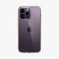 ACS04816 - iPhone 14 Pro Max Case Ultra Hybrid in crystal clear showing the back