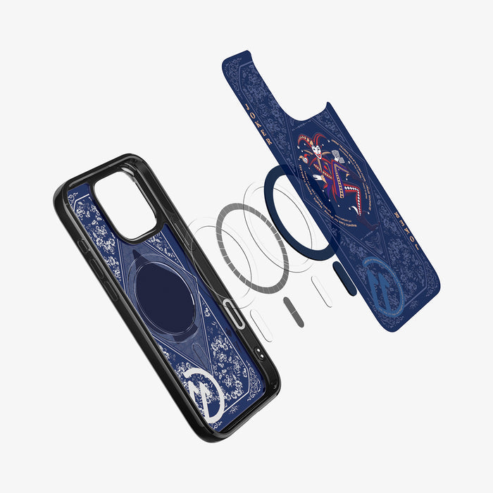 ACS09319 - iPhone 16 Pro Max Case c11 Series Fearless Edition (MagFit) in Fearless showing the inner layer hovering above the detached magnet rings and the case