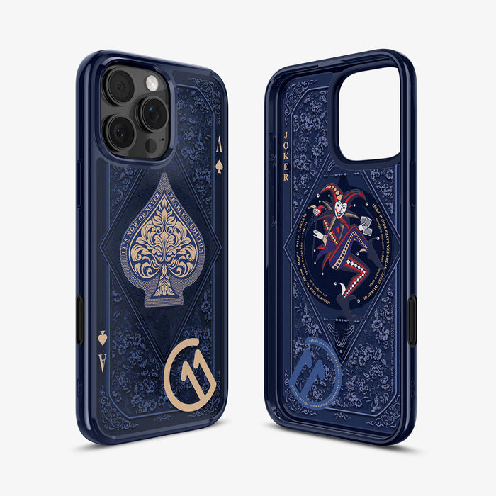 ACS09319 - iPhone 16 Pro Max Case c11 Series Fearless Edition (MagFit) in Fearless showing the back(with the device), partial inner and sides