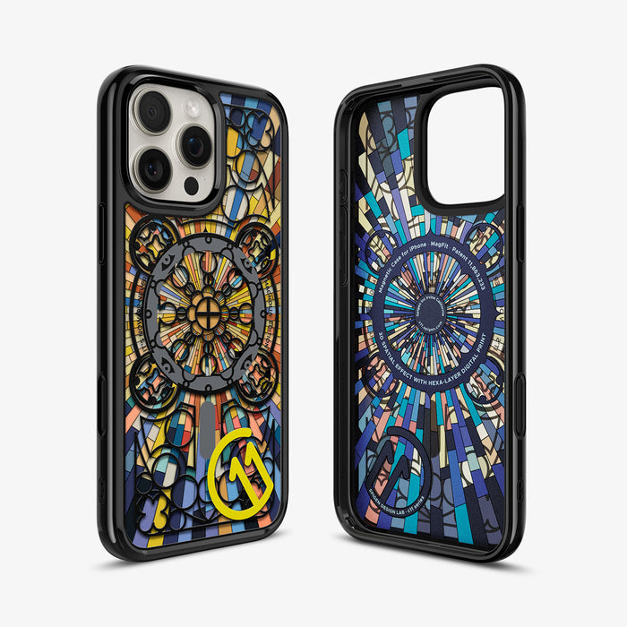 ACS09227 - iPhone 16 Pro Max Case c11 Series Magnolia Edition (MagFit + Camera Control) showing the back, inner and sides