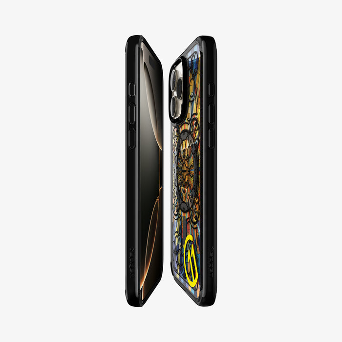 ACS09227 - iPhone 16 Pro Max Case c11 Series Magnolia Edition (MagFit + Camera Control) showing the partial front, partial back and sides