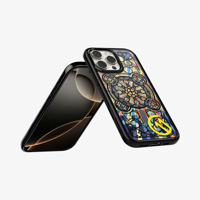 ACS09227 - iPhone 16 Pro Max Case c11 Series Magnolia Edition (MagFit + Camera Control) showing the back, partial front and sides
