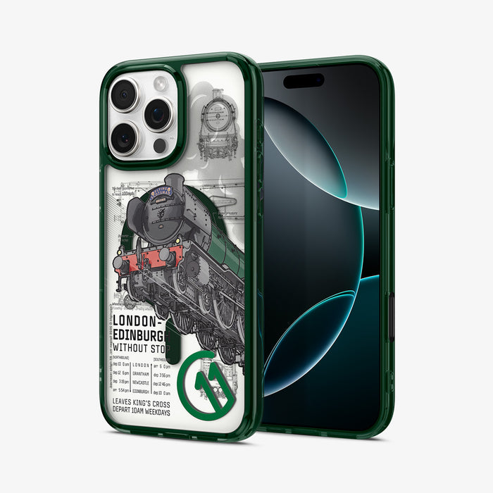 ACS09810 - iPhone 16 Pro Max Case c11 Series Scotsman Fir Edition (MagFit) in Scotsman Fir showing the back, partial front and sides