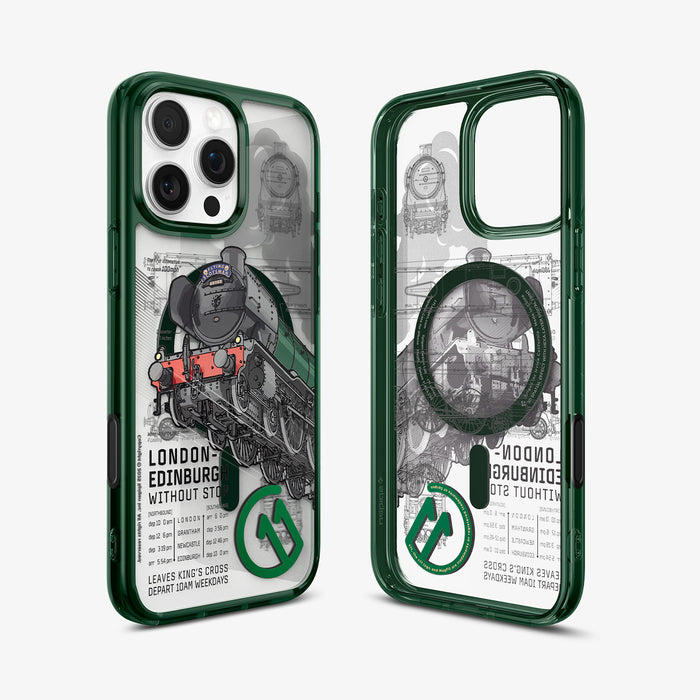 ACS09810 - iPhone 16 Pro Max Case c11 Series Scotsman Fir Edition (MagFit) in Scotsman Fir showing the back, inner and sides