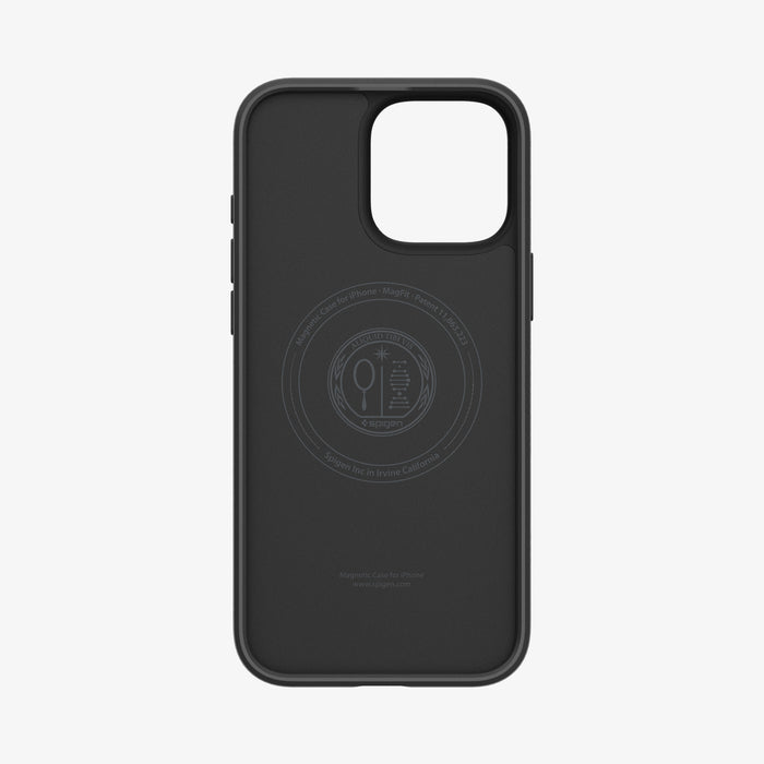 ACS09114 - iPhone 16 Pro Max Case Liquid Air T (MagFit + Camera Control) in Matte Black showing the inner