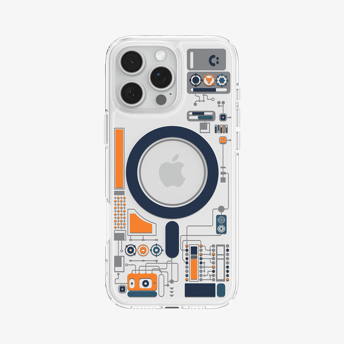 ACS08726 - iPhone 16 Pro Max - Ultra Hybrid Analogue (Mag Fit) showing the back