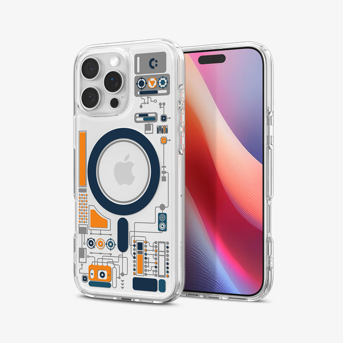 ACS08726 - iPhone 16 Pro Max - Ultra Hybrid Analogue (Mag Fit) showing the back and front