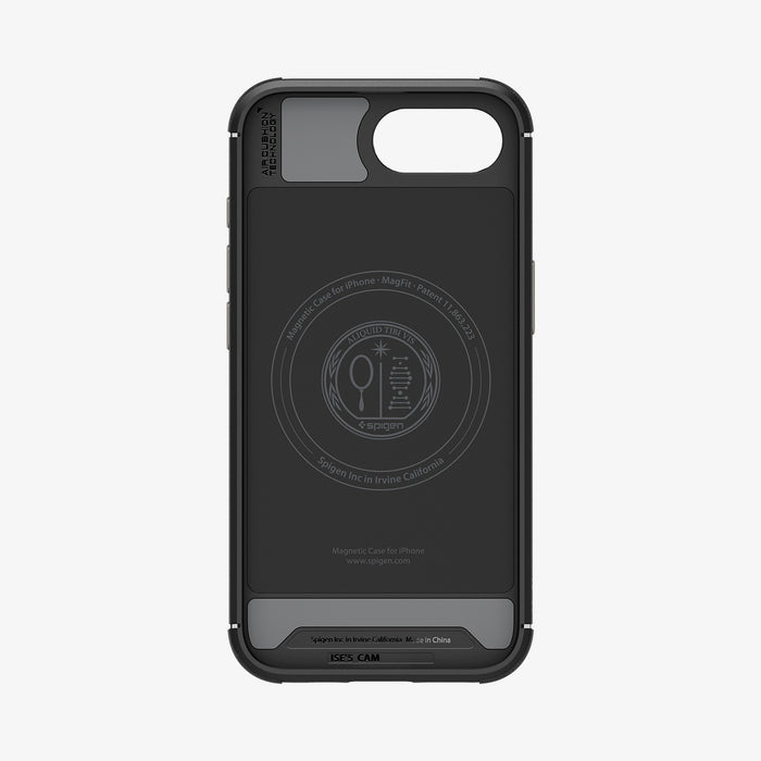 ACS09126 - iPhone 16e Case Core Armor (MagFit) in Matte Black showing the inner