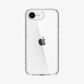 ACS09160 - iPhone 16e Case Ultra Hybrid in Crystal Clear showing the back