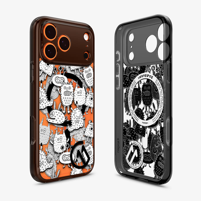 ACS11232 - iPhone 17 Pro Max case c11 Inkverse Edition (Mag Fit) showing the back, inner and partial sides