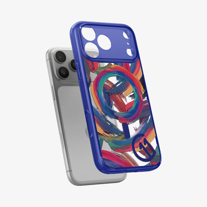 ACS11391 - iPhone 17 Series C11 Palette case showing phone installation with raised camera cutout
