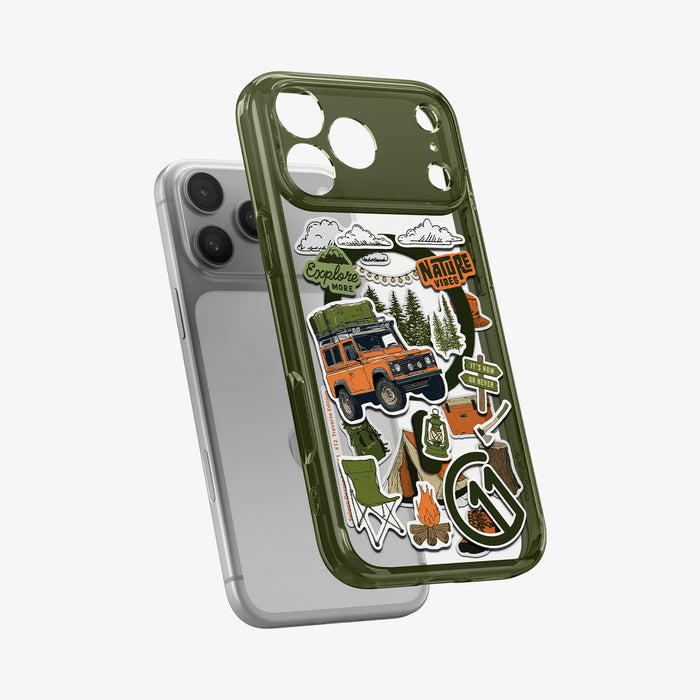 ACS10817 - iPhone 17 Pro Max c11 Series Traverse Edition (MagFit) showing phone hovering the case