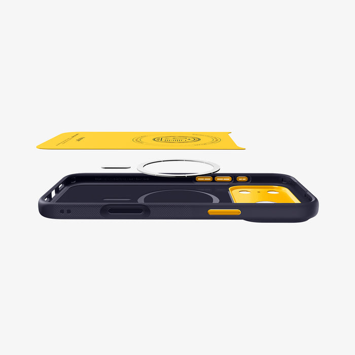 ACS09913CC - iPhone 17 Pro Max Case Nano Pop (MagFit) in blueberry navy showing the multiple layers of case