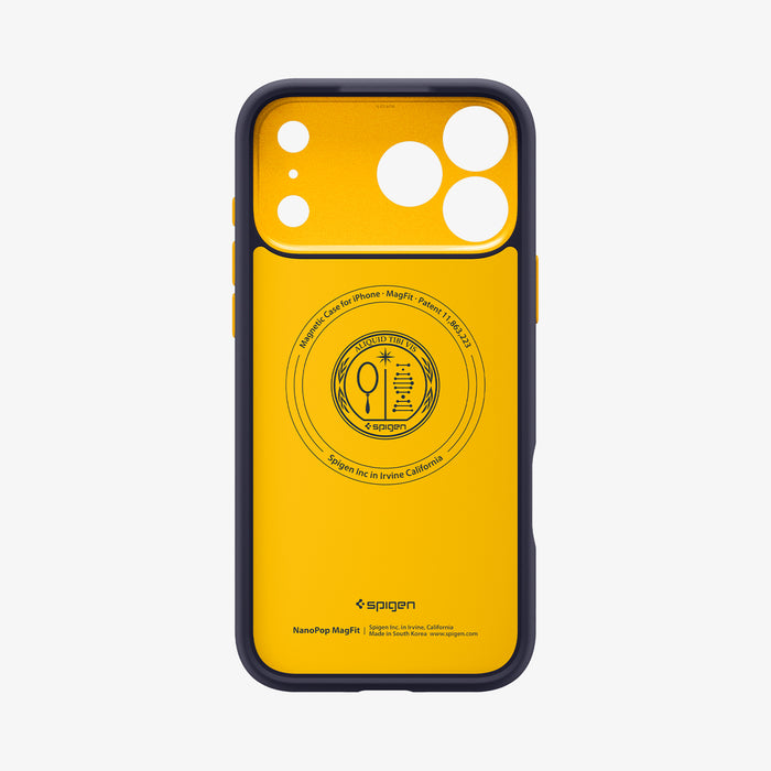 ACS09913CC - iPhone 17 Pro Max Case Nano Pop (MagFit) in blueberry navy showing the inside of case