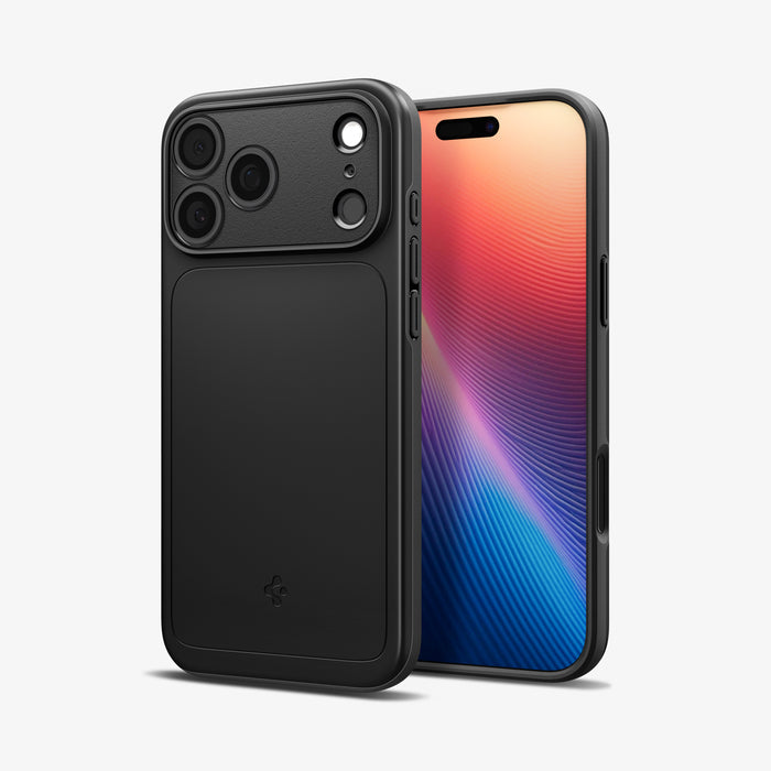 ACS09879 - iPhone 17 Pro Max Thin Fit (MagFit) in black showing the back, partial front and sides