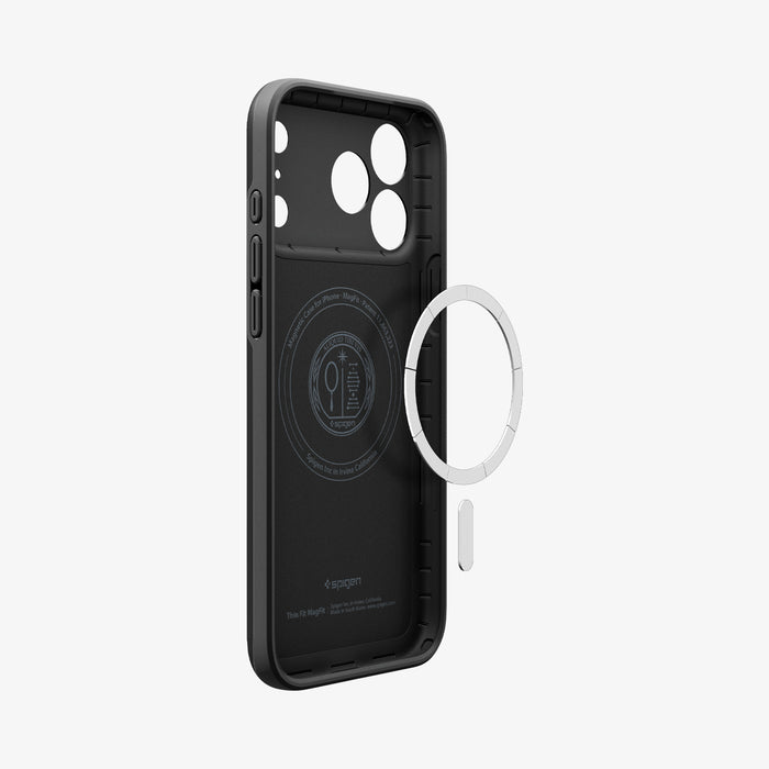 ACS09879 - iPhone 17 Pro Max Thin Fit (MagFit) in black showing inside with magfit magnet