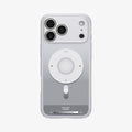 ACS10044 - iPhone 17 Pro Max Case Ultra Hybrid Classic (MagFit) in Classic Silver showing the back