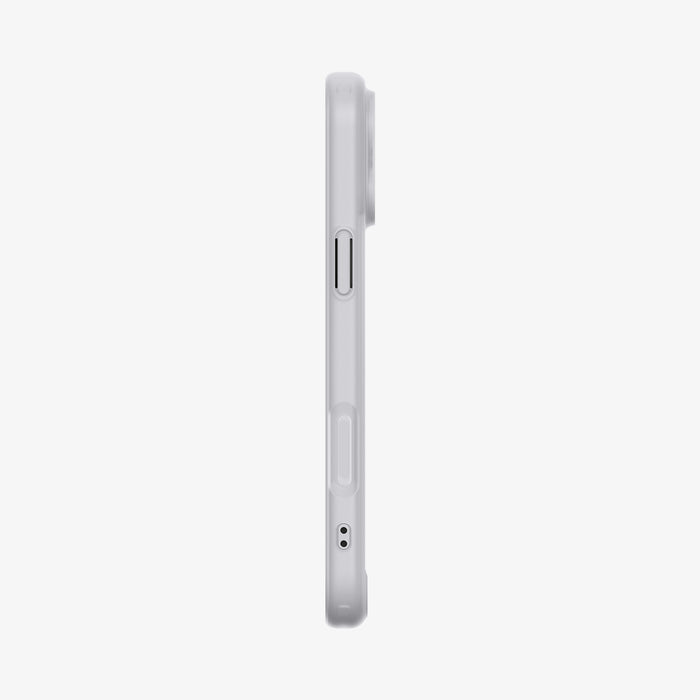 ACS10044 - iPhone 17 Pro Max Case Ultra Hybrid Classic (MagFit) in Classic Silver showing the side
