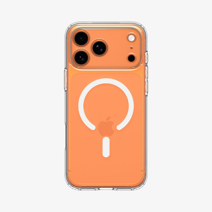 ACS10035 - iPhone 17 Pro Max Ultra Hybrid (MagFit) in Clear White showing the back