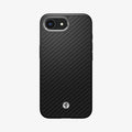 ACS09153 - iPhone 17e Case Enzo Aramid in Matte Black showing the back