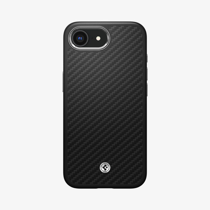 ACS09153 - iPhone 17e Case Enzo Aramid in Matte Black showing the back