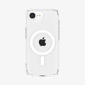 ACS09139 - iPhone 17e Case Ultra Hybrid (MagFit) in Clear White showing the back