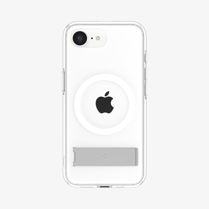 ACS09148 - iPhone 17e Case Ultra Hybrid S (MagFit) in Clear White showing the back