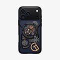 ACS10407 - iPhone 17 Pro Max Series Case c11 Series Chronos Edition (MagFit) showing the back in black device