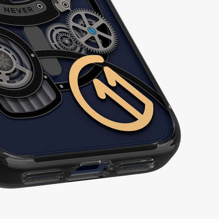 ACS10407 - iPhone 17 Pro Max Series Case c11 Series Chronos Edition (MagFit) showing the back zoomed in on c11 logo