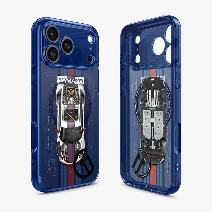 ACS10411 - iPhone 17 Pro Max Case c11 Le Mans Edition (MagFit) showing the black, sides and inside of case