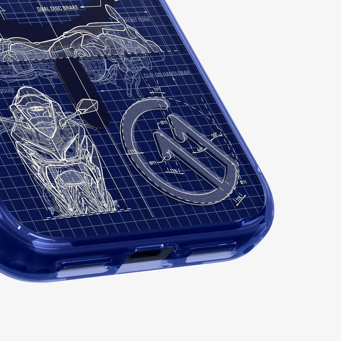 ACS12203 - Bottom corner view of the Spigen C11 Velocity iPhone case